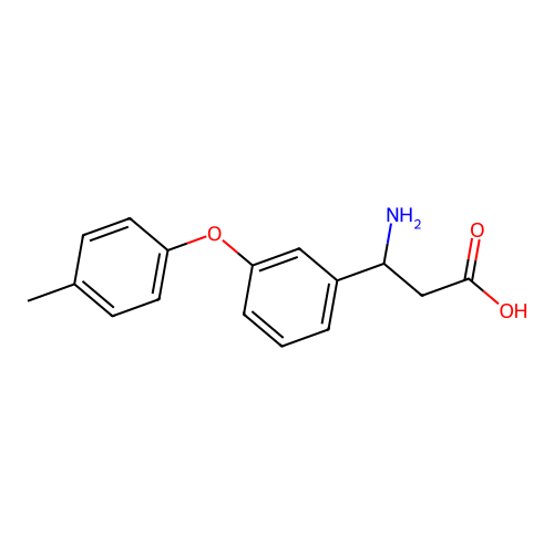 3-amino-3-[3-(4-methylphenoxy)phenyl]propanoic Acid structure
