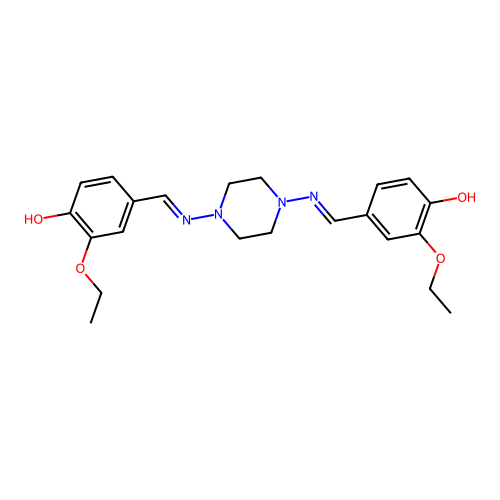 (4Z)-2-ethoxy-4-[[[4-[[(Z)-(3-ethoxy-4-oxocyclohexa-2,5-dien structure