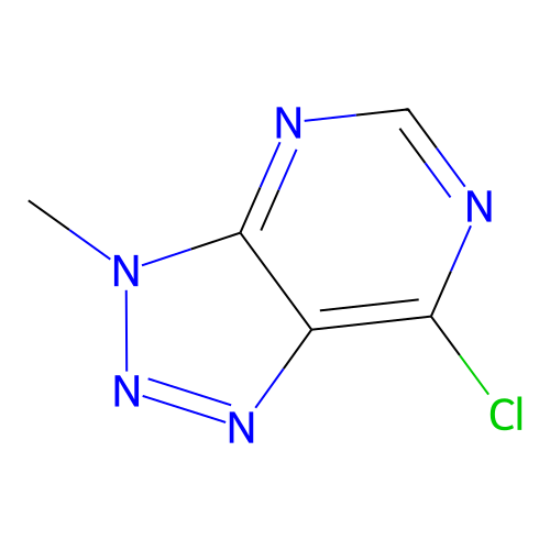 7-Chloro-3-methyl-3H-1,2,3-triazolo(4,5-d)pyrimidine structure