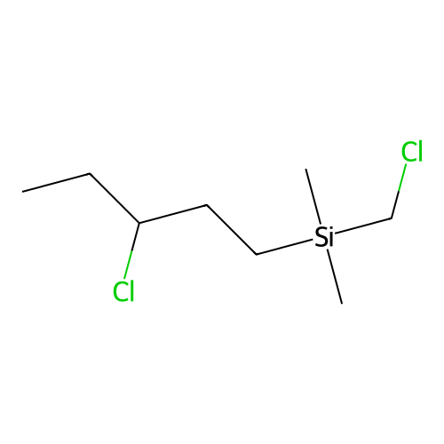 (Chloromethyl)(3-chloropentyl)dimethylsilane structure