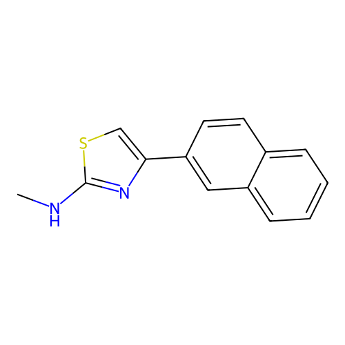 N-methyl-4-(naphthalen-2-yl)-1,3-thiazol-2-amine structure