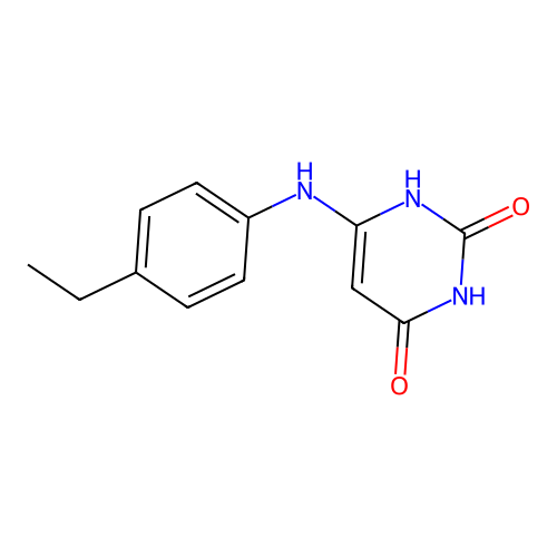 2,4(1H,3H)-Pyrimidinedione, 6-[(4-ethylphenyl)amino]- structure
