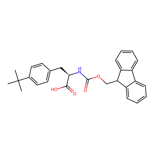 Fmoc-4-tert-butyl-D-Phenylalanine structure