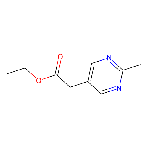 Ethyl 2-methyl-5-pyrimidineacetate structure