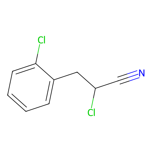 2-Chloro-3-(2-chlorophenyl)propanenitrile structure