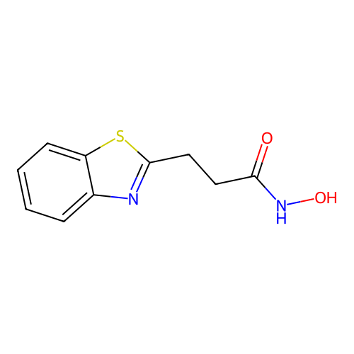 3-(benzo[d]thiazol-2-yl)-N-hydroxypropanamide structure
