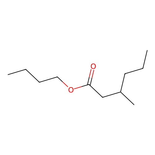 Butyl 3-methylhexanoate structure