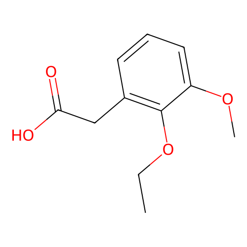 (2-Ethoxy-3-methoxy-phenyl)-acetic acid structure