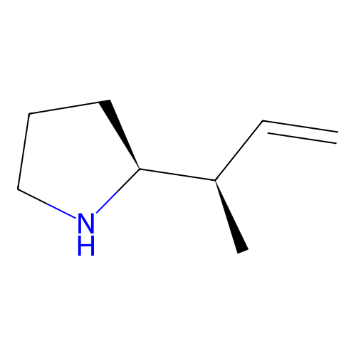 (2S)-2-[(2R)-but-3-en-2-yl]pyrrolidine structure