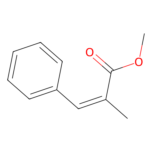 methyl (Z)-2-methyl-3-phenylprop-2-enoate structure