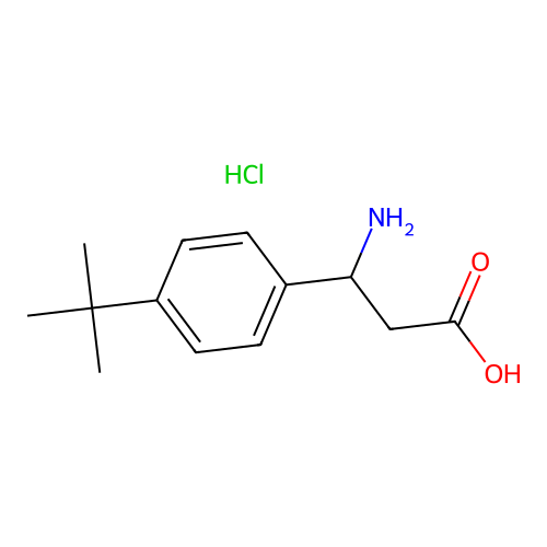 3-amino-3-(4-tert-butylphenyl)propanoic Acid Hydrochloride structure
