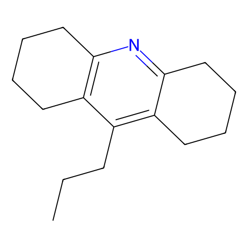 9-Propyl-1,2,3,4,5,6,7,8-octahydroacridine structure