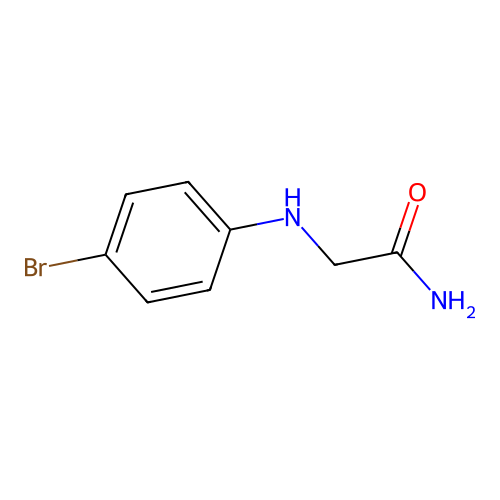 2-[(4-Bromophenyl)amino]acetamide structure