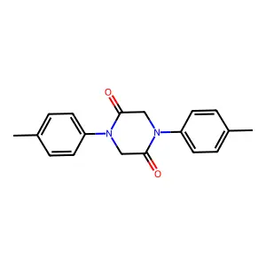 1,4-Bis(4-methylphenyl)piperazine-2,5-dione structure
