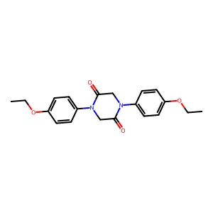 1,4-Bis(4-ethoxyphenyl)piperazine-2,5-dione structure