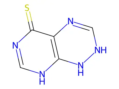 2,8-dihydro-1H-pyrimido[5,4-e][1,2,4]triazine-5-thione structure