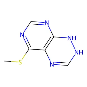 5-(Methylsulfanyl)-1,2-dihydropyrimido[5,4-e][1,2,4]triazine structure