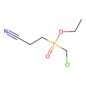 Ethyl (chloromethyl)(2-cyanoethyl)-phosphinate structure