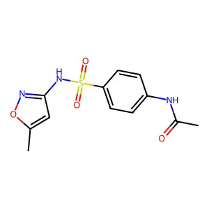 N(4)-acetylsulfamethoxazole structure