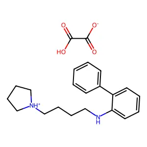 2-Biphenylamine, N-(4-(1-pyrrolidinyl)butyl)-, oxalate structure