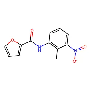N-(2-甲基-3-硝基苯基)呋喃-2-甲酰胺 structure