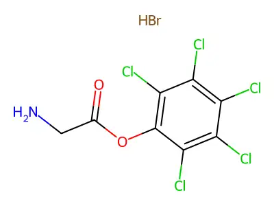 (2,3,4,5,6-Pentachlorophenyl) 2-aminoacetate structure