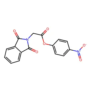 4-Nitrophenyl phthalimidoacetate structure
