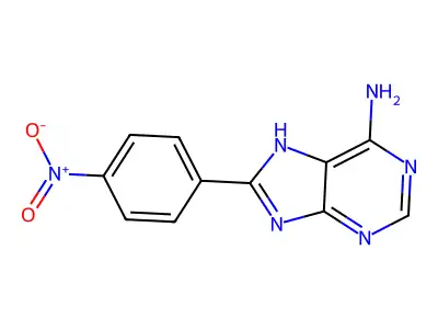 1H-Purin-6-amine, 8-(4-nitrophenyl)- structure