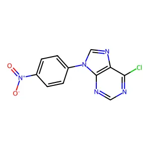 6-Chloro-9-(4-nitrophenyl)-9h-purine structure