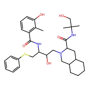 Nelfinavir Hydroxy-tert-butylamide structure