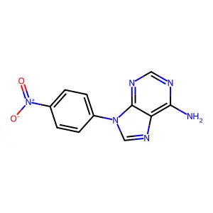 9-(4-硝基苯基)-9H-嘌呤-6-胺 structure