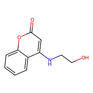 4-(2-Hydroxyethylamino)chromen-2-one structure