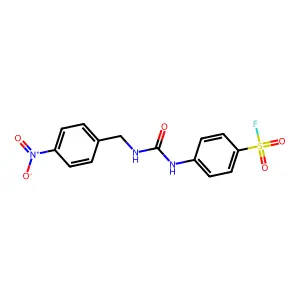 4-(3-(4-Nitrobenzyl)ureido)benzene-1-sulfonyl fluoride structure