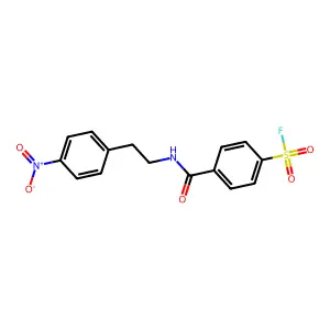 4-[2-(4-Nitrophenyl)ethylcarbamoyl]benzenesulfonyl fluoride structure