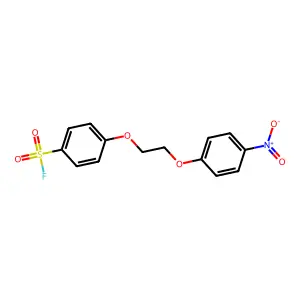 4-[2-(4-Nitrophenoxy)ethoxy]benzene-1-sulfonyl fluoride structure