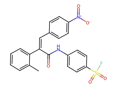 4-[[(Z)-2-(2-methylphenyl)-3-(4-nitrophenyl)prop-2-enoyl]ami structure