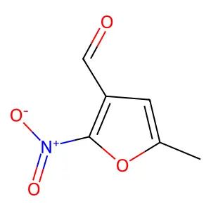 5-Methyl-2-nitro-3-furaldehyde structure