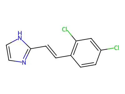 2-[2-(2,4-dichlorophenyl)ethenyl]-1H-imidazole structure