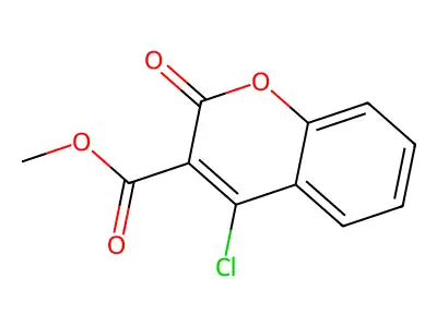 Methyl 4-chloro-2-oxo-2H-chromene-3-carboxylate structure