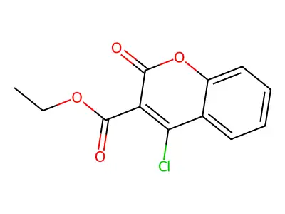 ethyl 4-chloro-2-oxo-2H-chromene-3-carboxylate structure