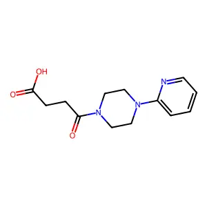 4-Oxo-4-[4-(pyridin-2-yl)piperazin-1-yl]butanoic acid structure