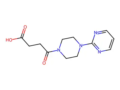 4-Oxo-4-[4-(pyrimidin-2-yl)piperazin-1-yl]butanoic acid structure