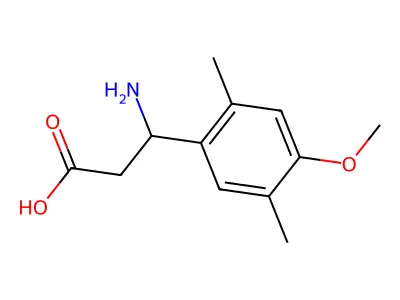 3-Amino-3-(4-methoxy-2,5-dimethylphenyl)propanoic acid structure