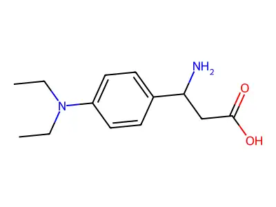 3-Amino-3-[4-(diethylamino)phenyl]propanoic acid structure