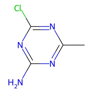 4-氯-6-甲基-1,3,5-三嗪-2-胺 structure