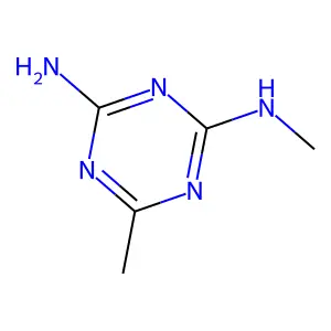 N,6-二甲基-1,3,5-三嗪-2,4-二胺 structure