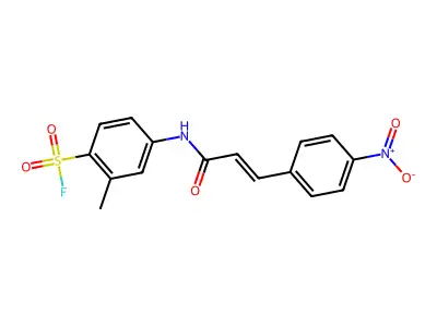 N,N-bis(2-chloroethyl)-4-[(2-fluorophenyl)iminomethyl]-3-methylaniline structure