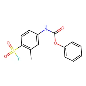 phenyl N-(4-fluorosulfonyl-3-methylphenyl)carbamate structure