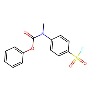 phenyl N-(4-fluorosulfonylphenyl)-N-methylcarbamate structure