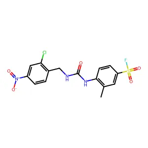 4-[(2-chloro-4-nitrophenyl)methylcarbamoylamino]-3-methylben structure